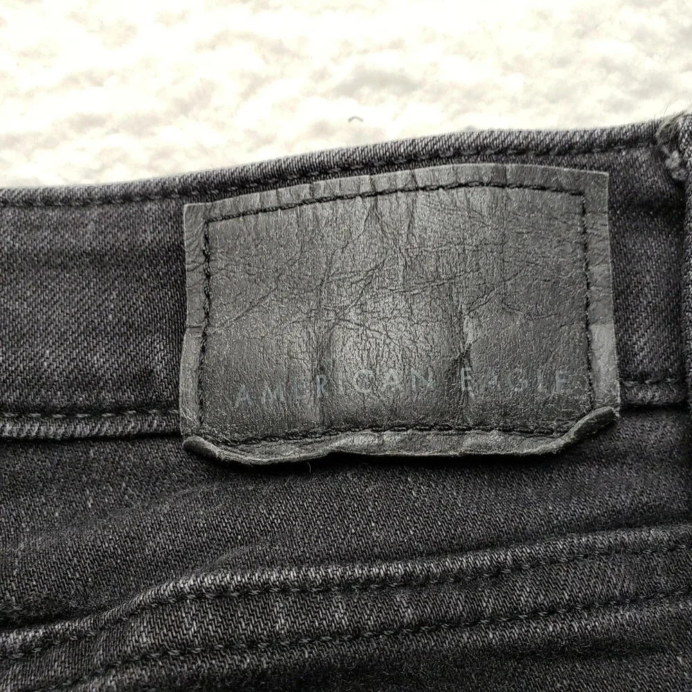 American Eagle Skinny Jeans Mens 32x32 Black Airflex+ Denim Pants